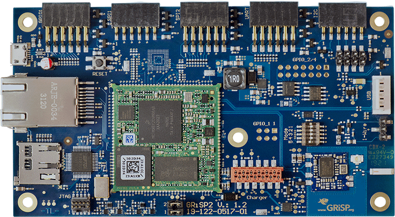 GRiSP 2 development board - Modular prototyping board with Wi-Fi, Ethernet, and real-time application support for IoT and embedded systems
